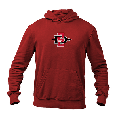 Men's San Diego State Aztecs Logo Gildan  Heavy Blend Hooded Sweatshirt