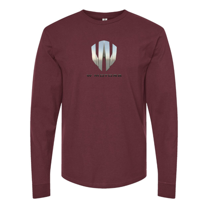 Men's W Motors Logo  Cotton Long Sleeve T-Shirt