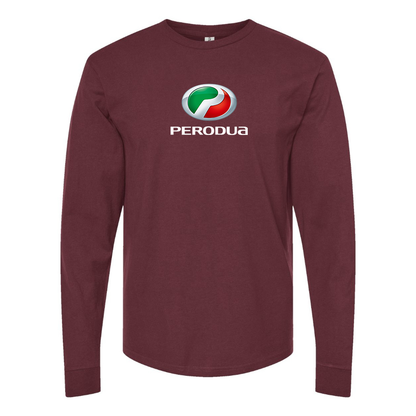 Men's Perodua Logo Cotton Long Sleeve T-Shirt