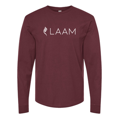 Men's Laam Logo Cotton Long Sleeve T-Shirt
