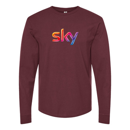 Men's Sky Logo Long Sleeve T-Shirt