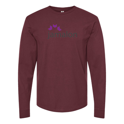 Men's Jamalon Logo Cotton Long Sleeve T-Shirt
