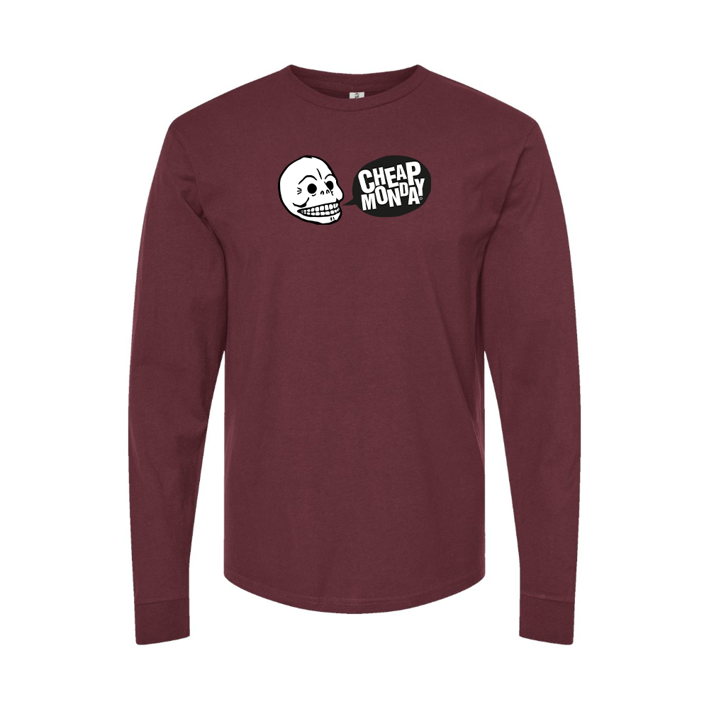 Men's Cheap Monday Logo Long Sleeve T-Shirt