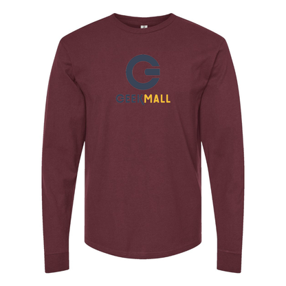 Men's Geekmall Logo  Cotton Long Sleeve T-Shirt