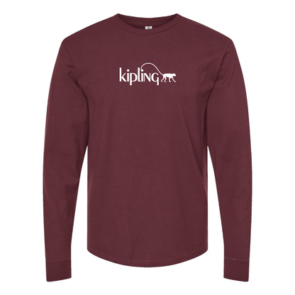 Men's Kipling Logo Cotton Long Sleeve T-Shirt