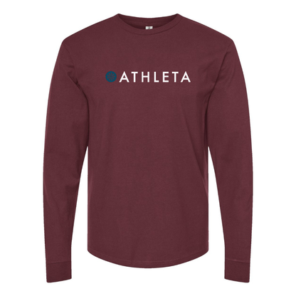 Men's Athleta Logo Cotton Long Sleeve T-Shirt