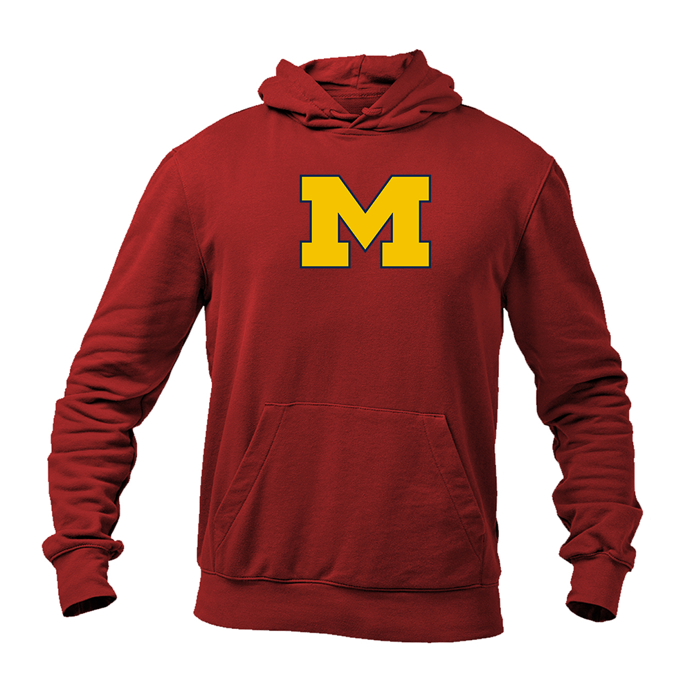 Men's Michigan Wolverines Logo Pullover Hoodie