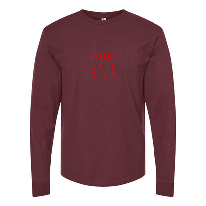 Men's Music Aeterna  Logo Cotton Long Sleeve T-Shirt