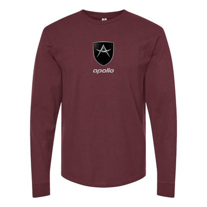 Men's Apollo Logo Cotton Long Sleeve T-Shirt