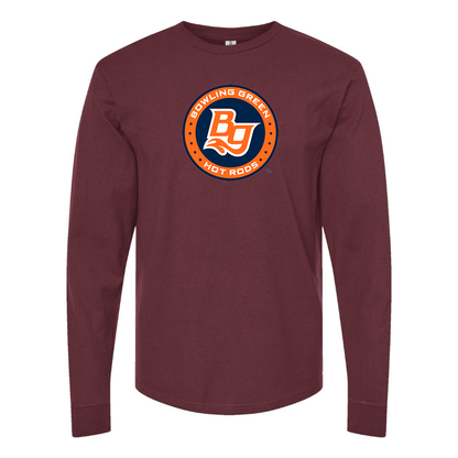 Men's Bowling Green Hot Rods Logo Cotton Long Sleeve T-Shirt