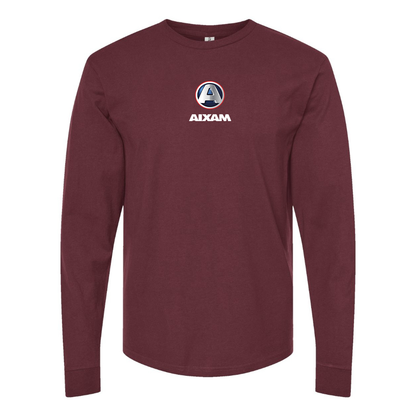 Men's Aixam Logo Cotton Long Sleeve T-Shirt