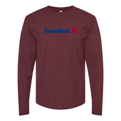 Men's DenizBank Logo Cotton Long Sleeve T-Shirt