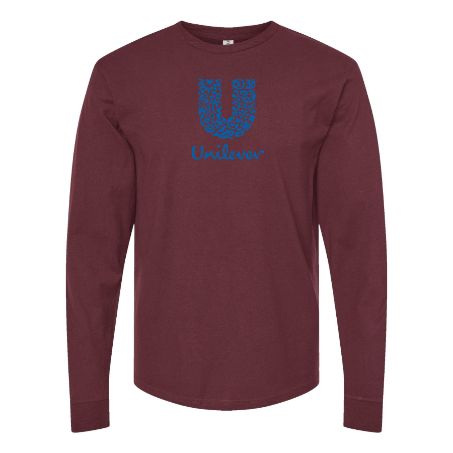 Men's Unilever Logo  Cotton Long Sleeve T-Shirt