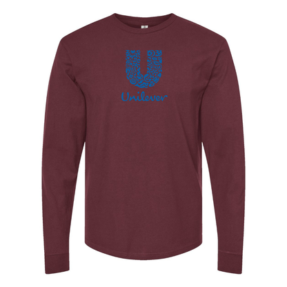 Men's Unilever Logo  Cotton Long Sleeve T-Shirt