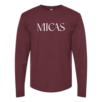 Men's Micas  Logo Cotton Long Sleeve T-Shirt