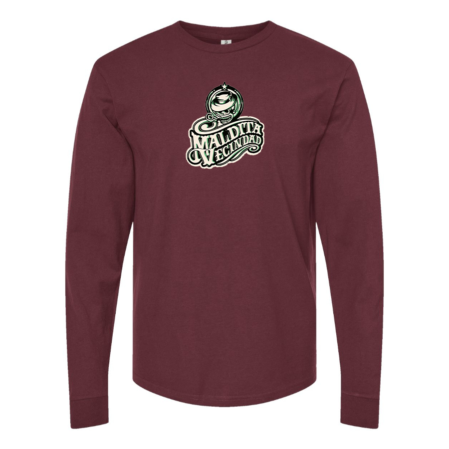 Men's  Maldita Vecindad Logo Cotton Long Sleeve T-Shirt