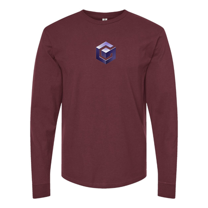 Men's Nintendo GameCube Logo  Cotton Long Sleeve T-Shirt