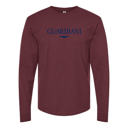 Men's Alberto Guardiani Logo Cotton Long Sleeve T-Shirt