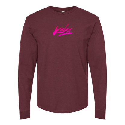 Men's  Kalax Logo  Cotton Long Sleeve T-Shirt