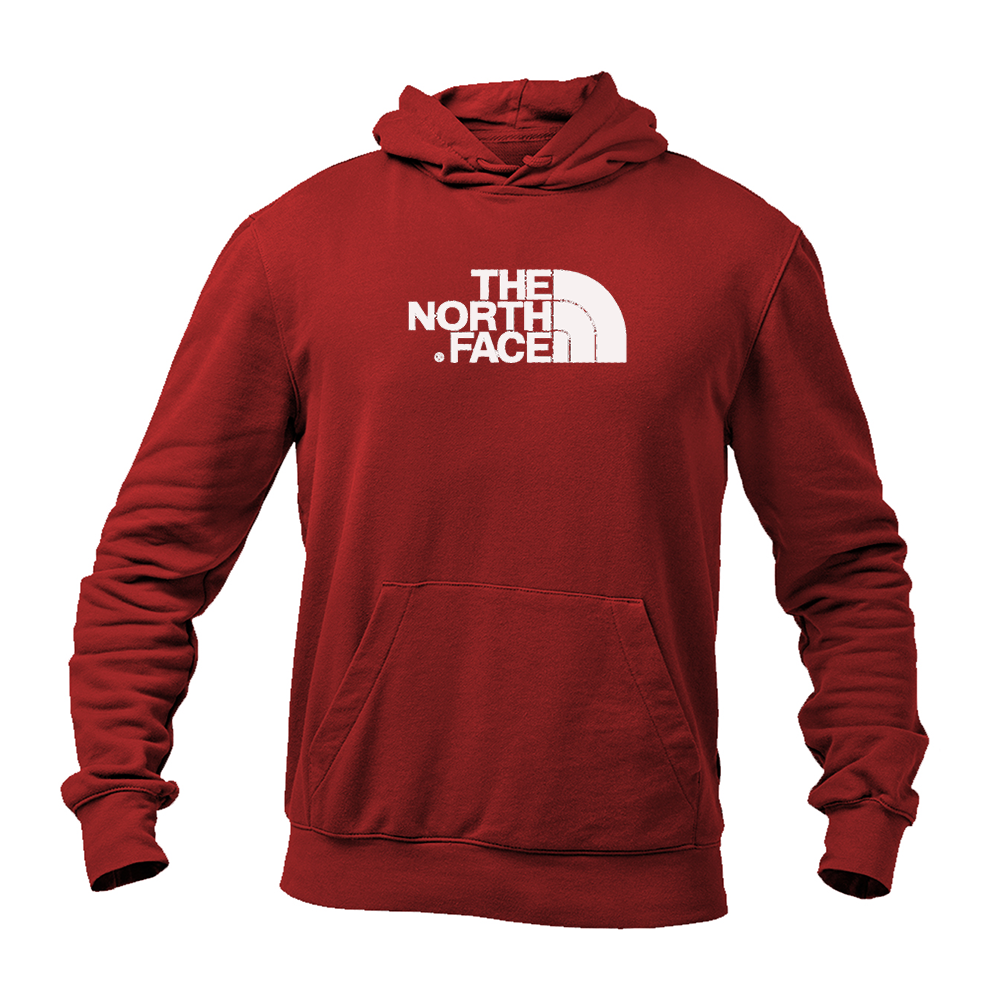 Men's The North Face Black Logo white Pullover Hoodie