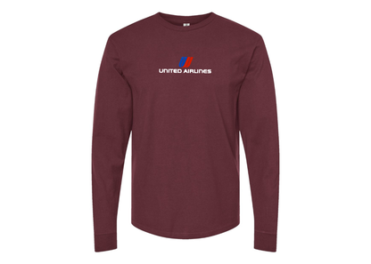 Men's United Airlines Logo Long Sleeve T-Shirt