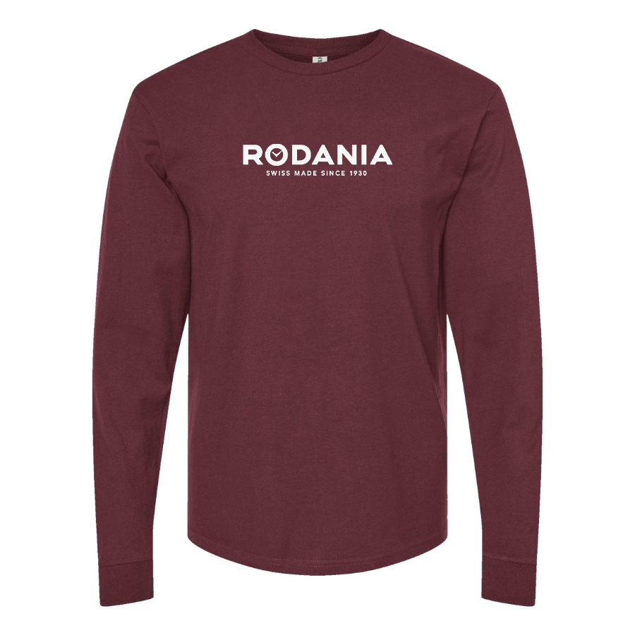 Men's  Rodania Logo  Cotton Long Sleeve T-Shirt