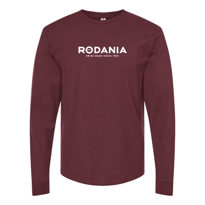 Men's  Rodania Logo  Cotton Long Sleeve T-Shirt