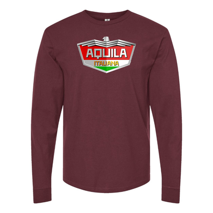 Men's Aquila Italiana  Logo Cotton Long Sleeve T-Shirt