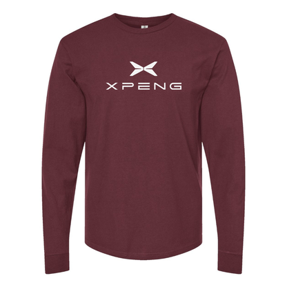 Men's XPeng Logo Cotton Long Sleeve T-Shirt