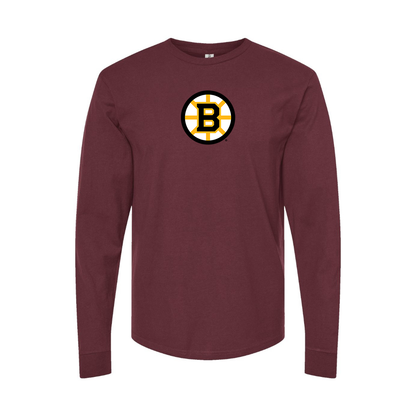 Men's Boston Bruins Logo Long Sleeve T-Shirt
