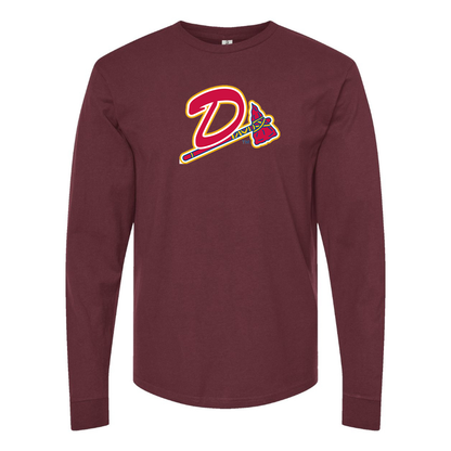 Men's Danville Braves Logo Cotton Long Sleeve T-Shirt