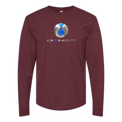 Men's Denza Logo Cotton Long Sleeve T-Shirt