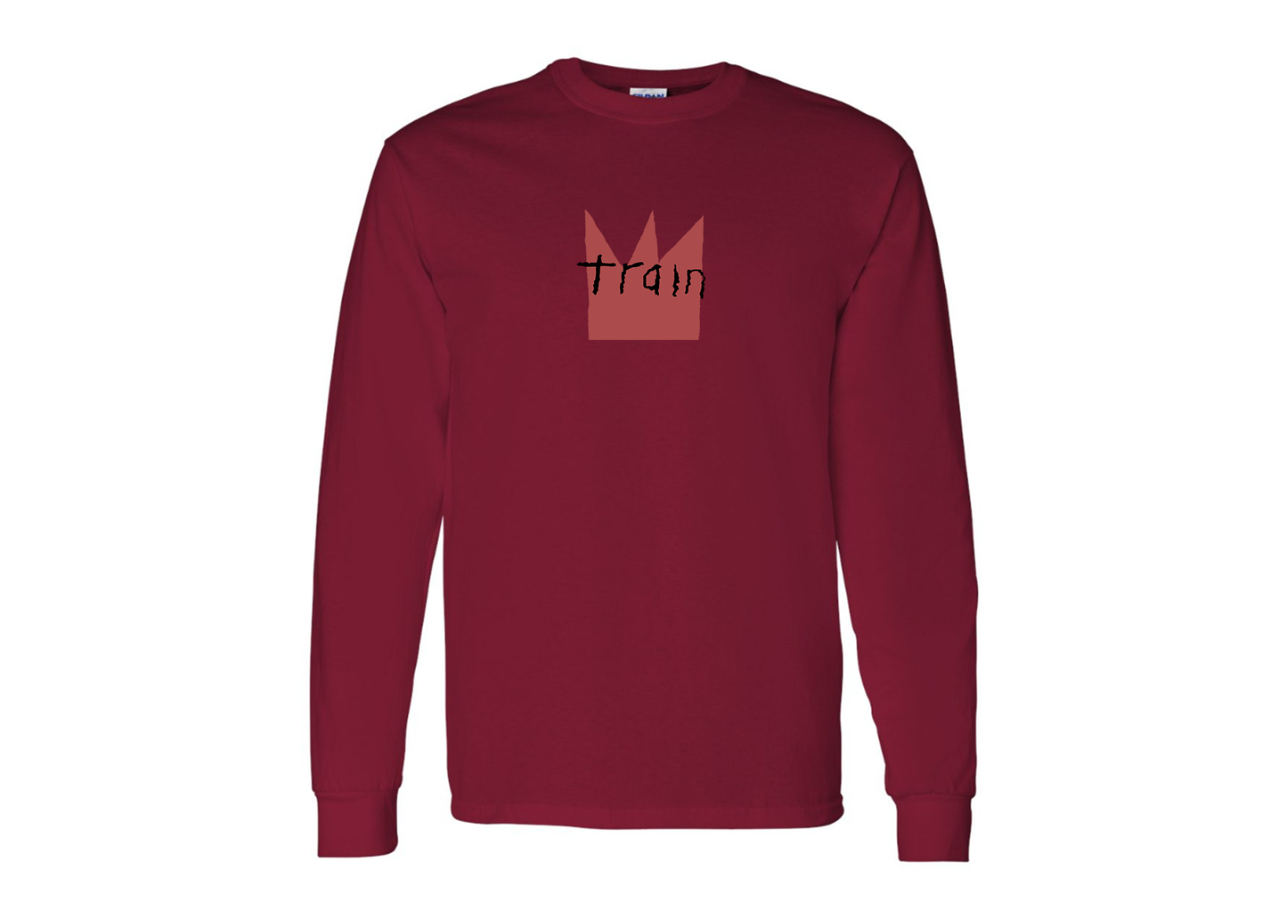 Men's Train Gildan Heavy Cotton Long Sleeve T-Shirt