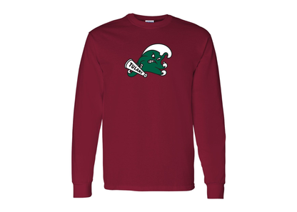 Men's Tulane Green Wave Gildan Heavy Cotton Long Sleeve T-Shirt