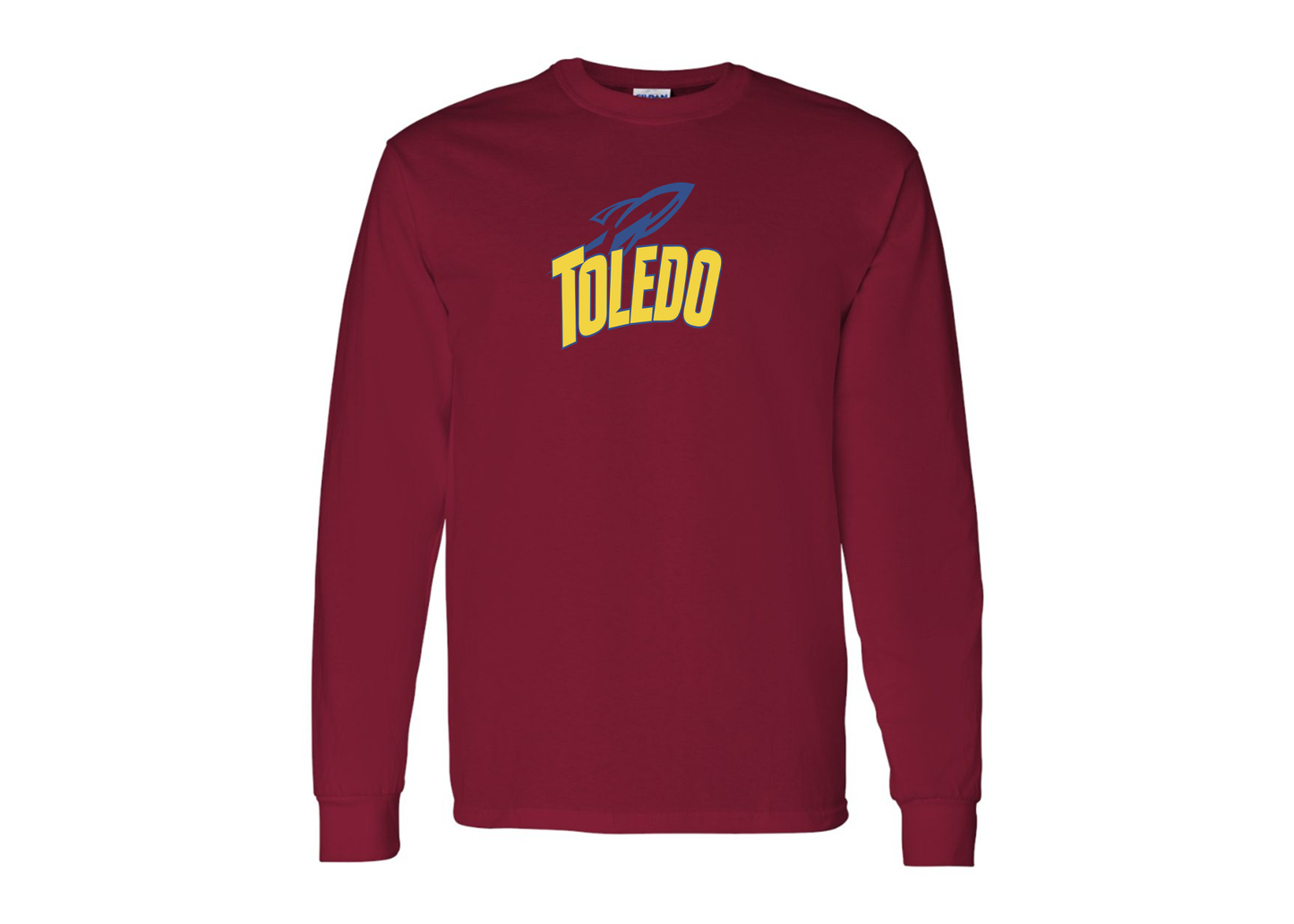 Men's Toledo Rockets Gildan Heavy Cotton Long Sleeve T-Shirt