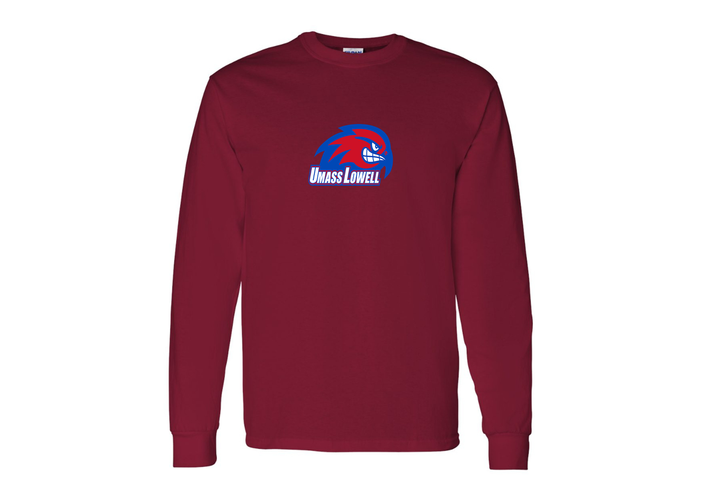 Men's UMass Lowell River Hawks Gildan Heavy Cotton Long Sleeve T-Shirt