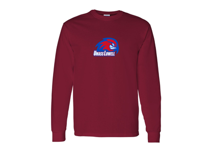 Men's UMass Lowell River Hawks Gildan Heavy Cotton Long Sleeve T-Shirt