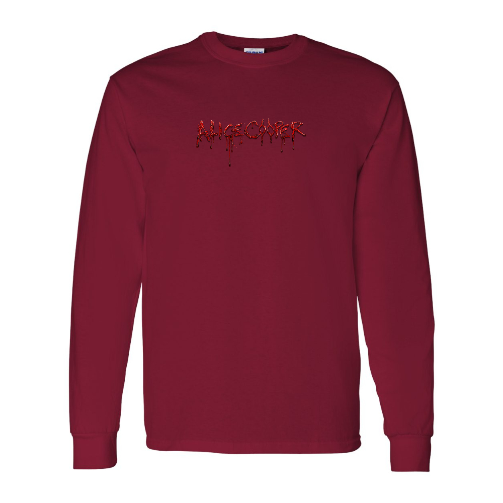 Men's Alice Cooper Logo Gildan Heavy Cotton Long Sleeve T-Shirt