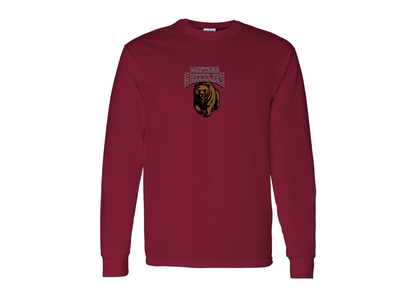 Men's Montana Grizzliesl Gildan Heavy Cotton Long Sleeve T-Shirt