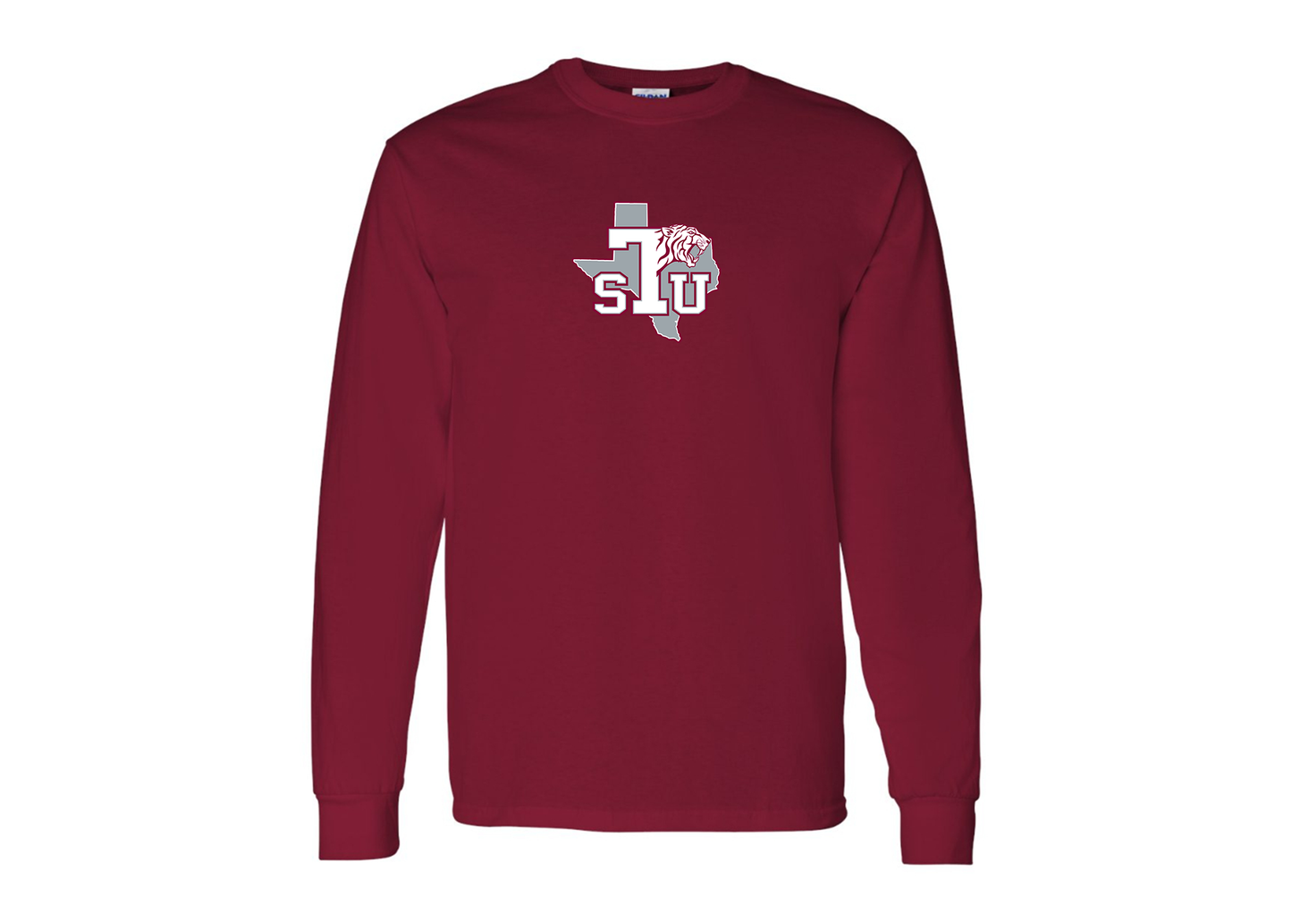 Men's Texas Southern Tigers Gildan Heavy Cotton Long Sleeve T-Shirt