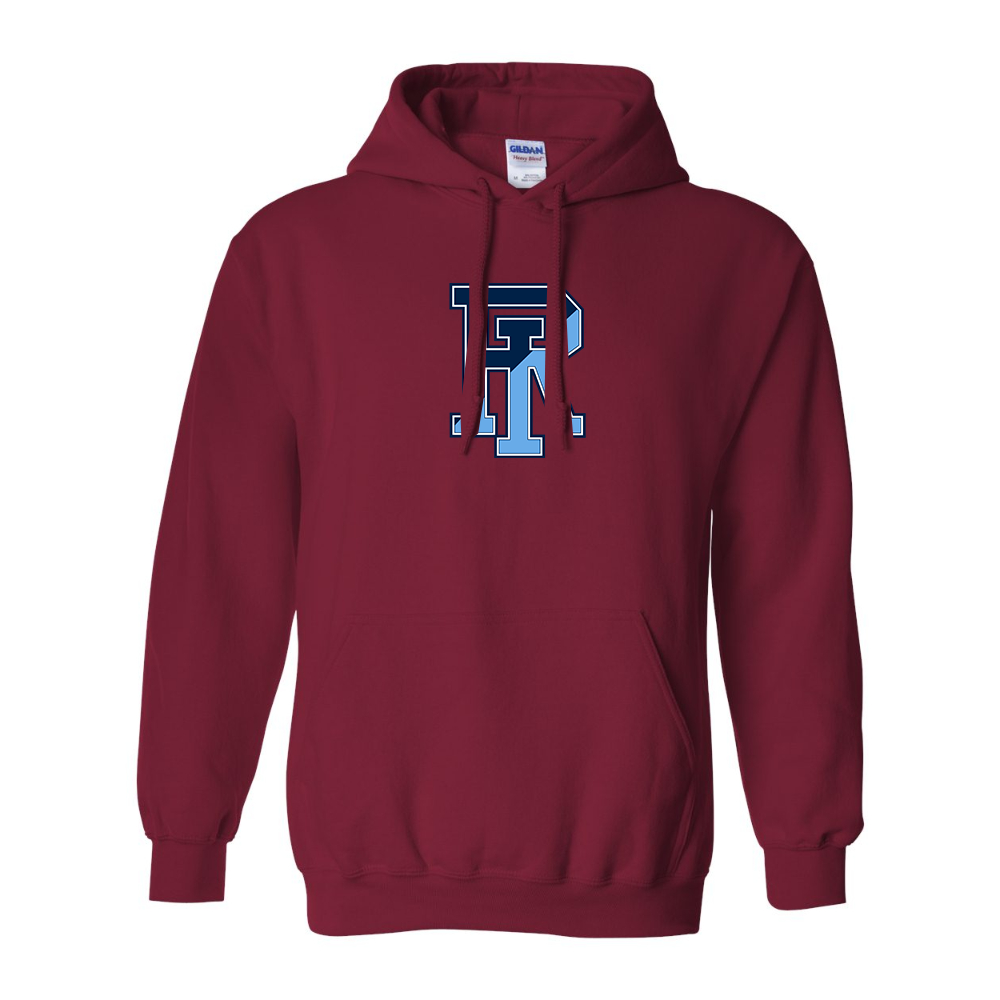 Men's Rhode Island Rams Logo Gildan  Heavy Blend Hooded Sweatshirt