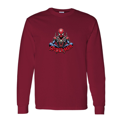 Men's Spider-Man 2025 Gildan Heavy Cotton Long Sleeve T-Shirt