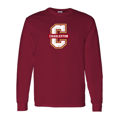 Men's  Charleston Cougars Gildan Heavy Cotton Long Sleeve T-Shirt