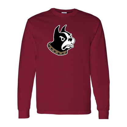 Men's Woffrd Terriers  Gildan Heavy Cotton Long Sleeve T-Shirt