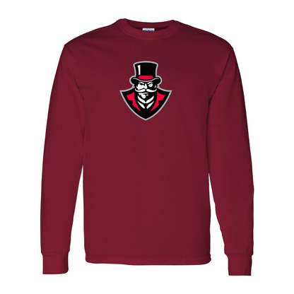 Men's  Austin Peay Governors  Gildan Heavy Cotton Long Sleeve T-Shirt