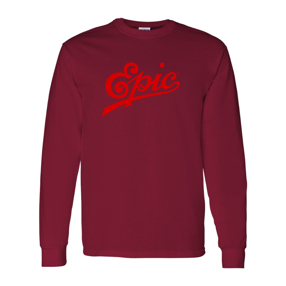 Men's Epic Records  Gildan Heavy Cotton Long Sleeve T-Shirt