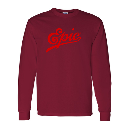 Men's Epic Records  Gildan Heavy Cotton Long Sleeve T-Shirt