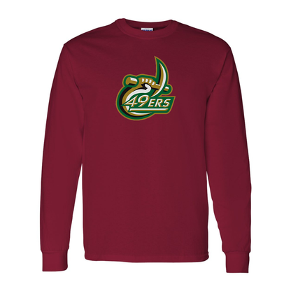 Men's Charlotte 49ers Gildan Heavy Cotton Long Sleeve T-Shirt