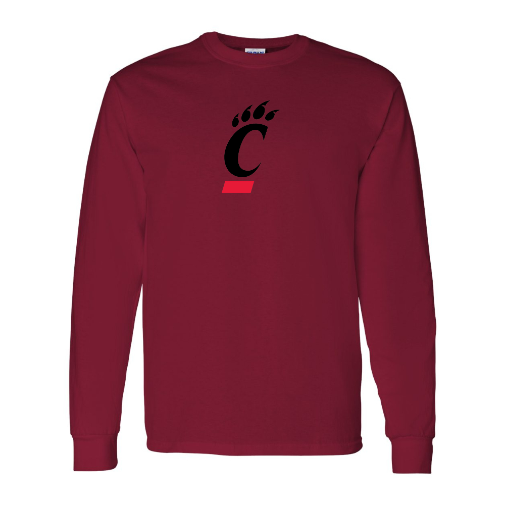 Men's Cincinnati Bearcats Gildan Heavy Cotton Long Sleeve T-Shirt