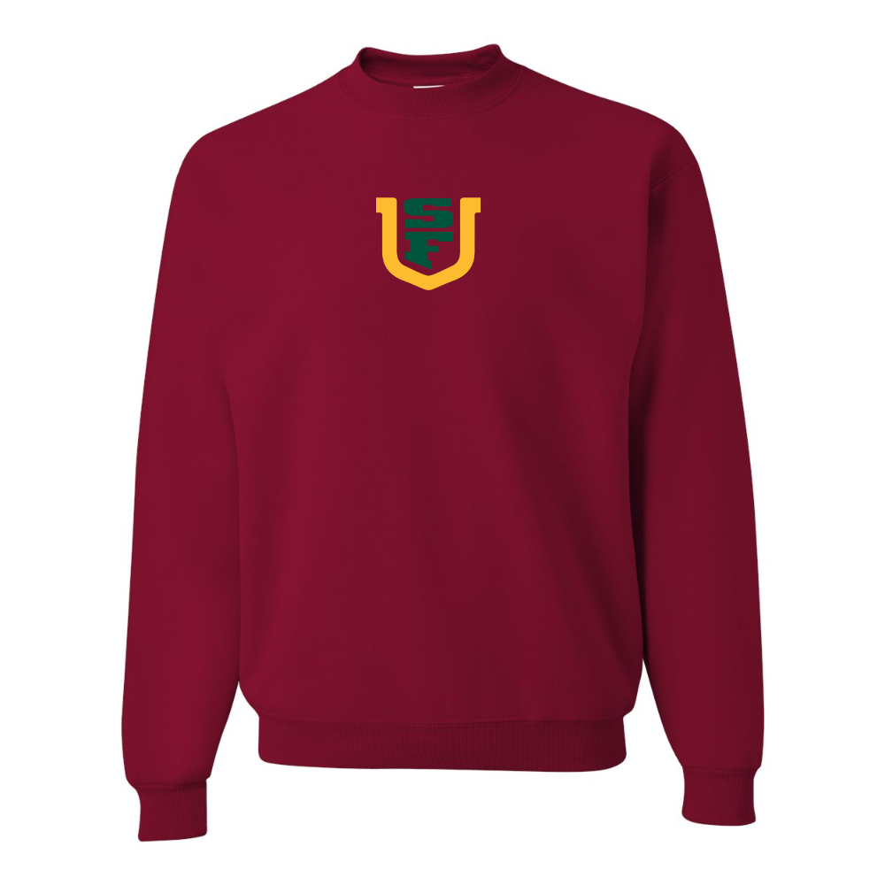 Men's San Francisco Dons Logo JERZEES NuBlend Crewneck Sweatshirt